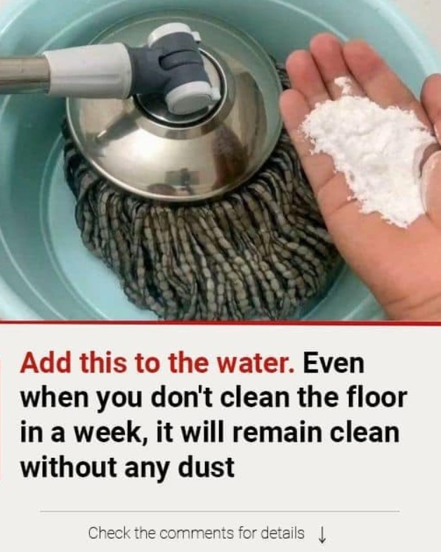 Add This to Your Water: Keep Your Floors Dust-Free Even Without Weekly Cleaning!