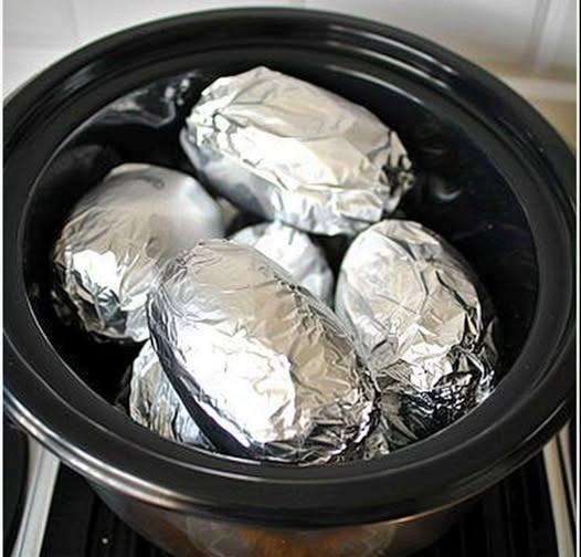 Wrap Potatoes in Tin Foil and Put Them in the Crock Pot — The Result Is Shockingly Good