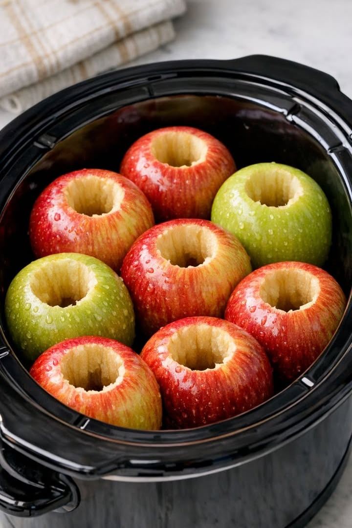 Line Hollowed Apples in the Slow Cooker and, With Just Three Ingredients, Steam This Tender Treat