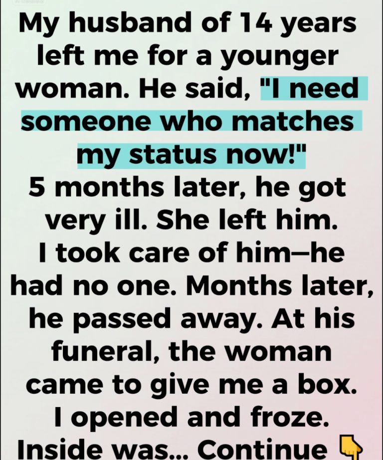 He Walked Out for a Younger Woman—But His Goodbye Carried a Truth I Never Saw Coming.