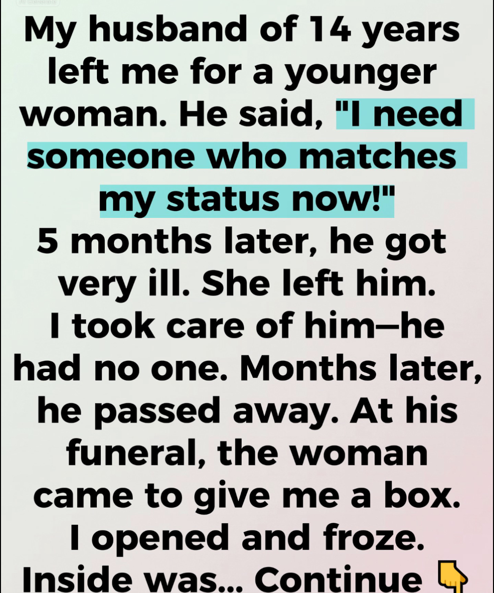 He Walked Out for a Younger Woman—But His Goodbye Carried a Truth I Never Saw Coming.