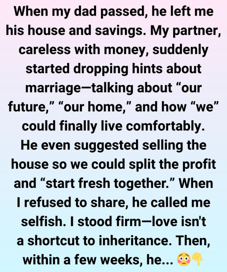I Said No to Sharing My Inheritance — That’s When He Revealed Who He Really Was