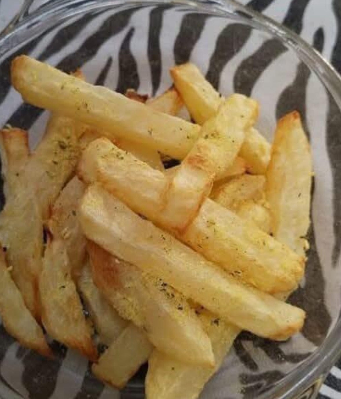 When I decided to make the french fries in the air fryer