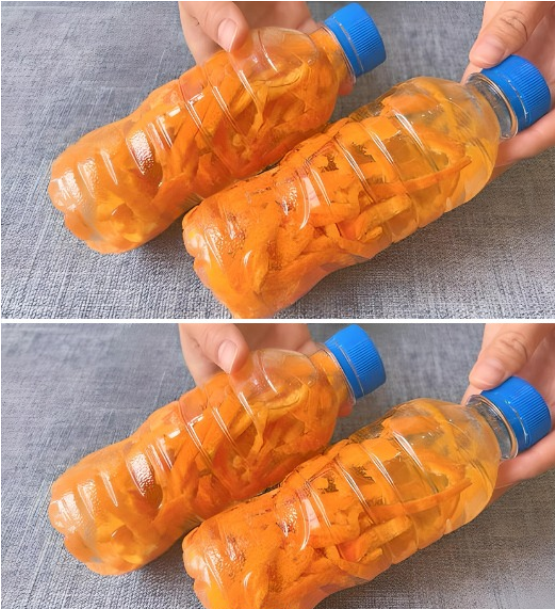 Don’t throw away the orange peels, put them in a jar and add a little vinegar: it’s worth gold in the house.