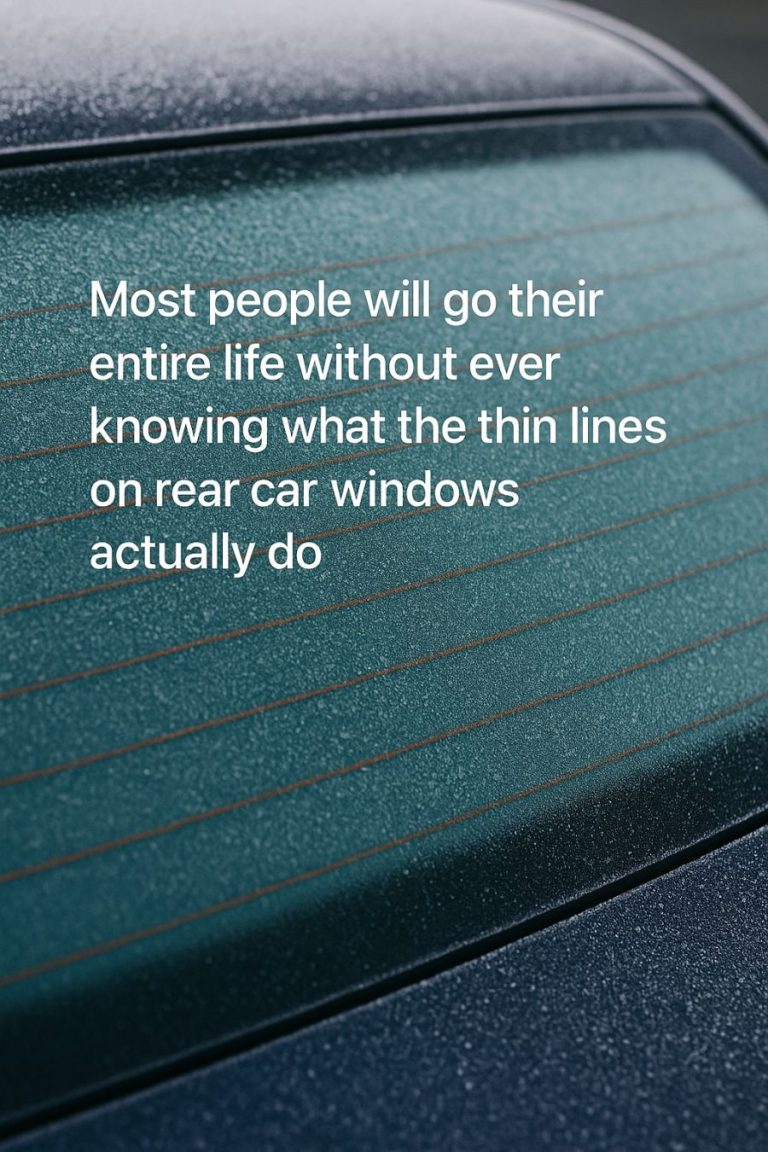Most people will go their entire life without ever knowing what the thin lines on rear car windows actually do
