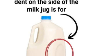 Why Milk Jugs Have That Circular Dent